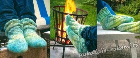 Как связать носки крючком