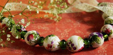Текстильные бусы