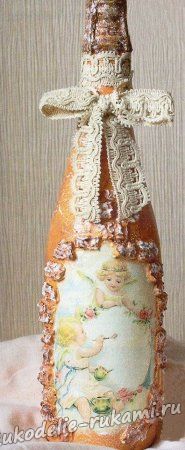 Декор бутылки шампанского